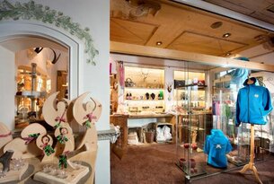 Innenansicht eines Geschäfts mit Dekoartikeln, Schmuck und Kleidung