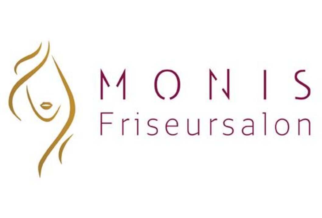 Logo Monis Friseursalon mit stilisierter Frauensilhouette