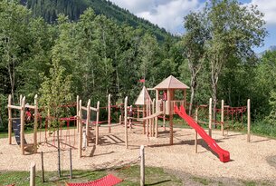 Ninja course in the Funpark Grän