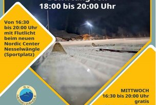 Nachtlanglauf mit Flutlicht