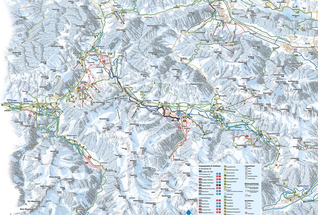 Beschneite Loipe Haldensee - große Runde