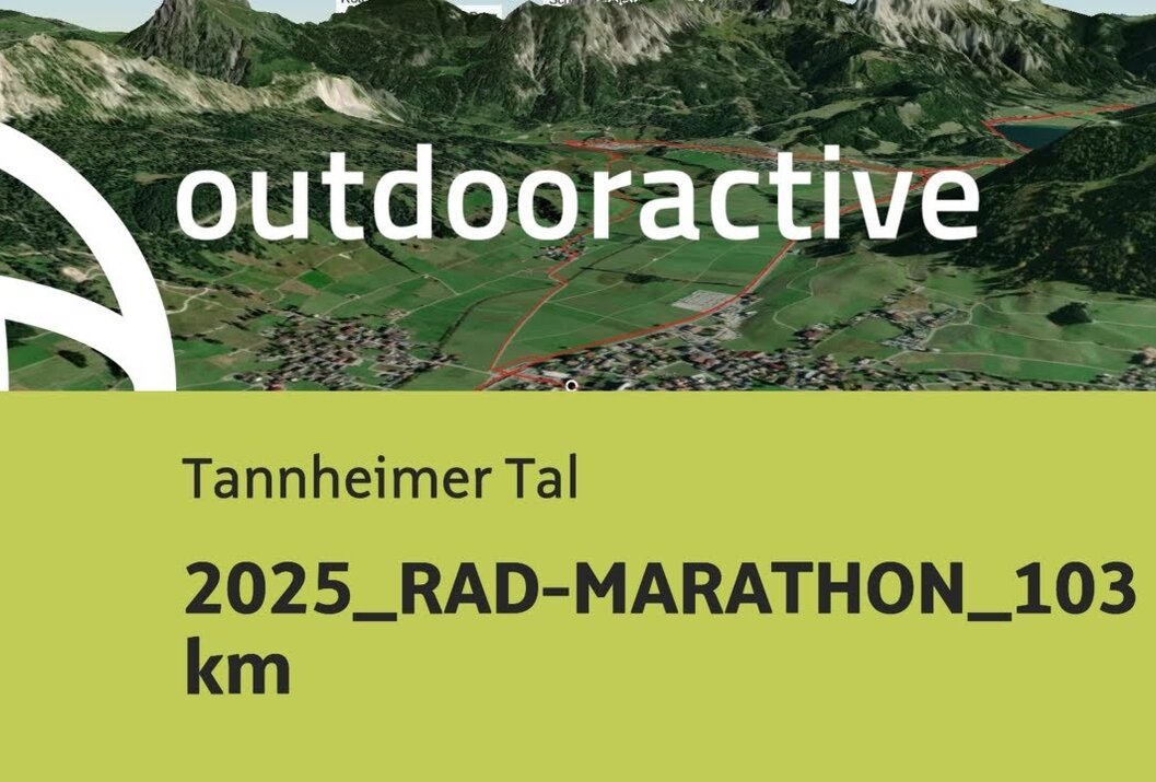 Tannheimer Tal Rad-Marathon Strecke 103 Kilometer