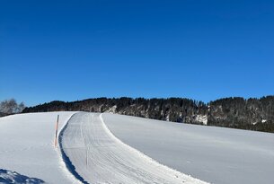 Langlaufloipe Jungholz oberer Abschnitt Schwimmbad