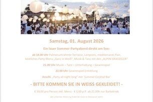 Sommernachtsfest ganz in Weiß