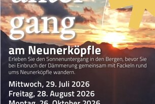 Fackelwanderung bei Vollmond auf dem Neunerköpfle
